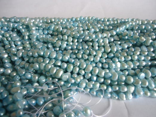 (image for) Blue fresh water pearls #TU1272